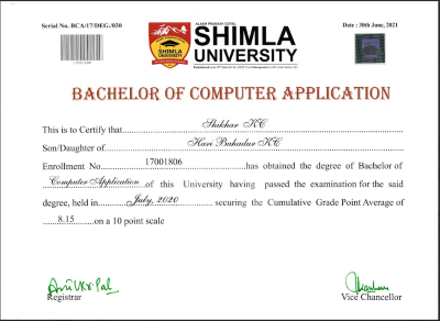 Bachelor of Computer Application (BCA)