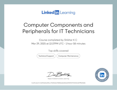 Computer Components and Peripherals for IT Technicians